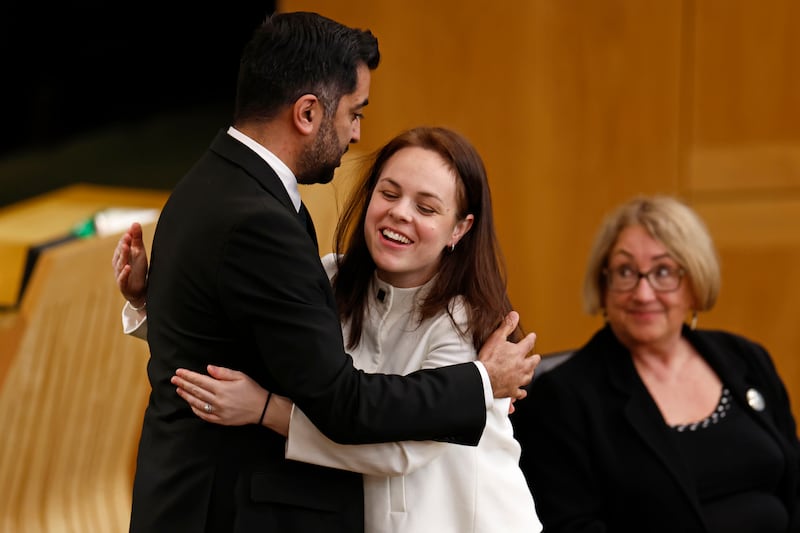 Forbes received 48 per cent of member votes against 52 per cent for Humza Yousaf, Sturgeon’s preferred successor. Photograph: Jeff J Mitchell/Getty