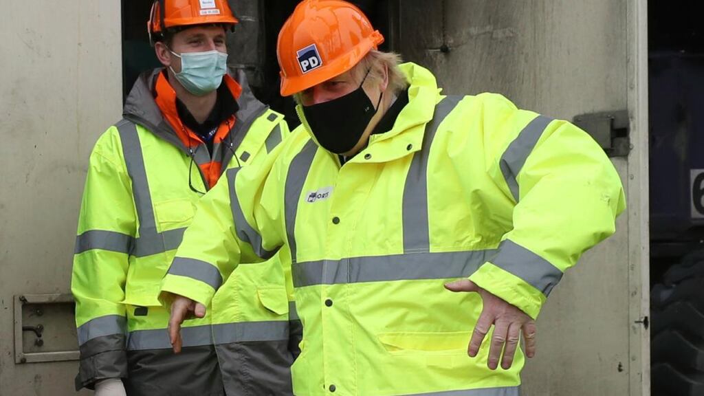 British prime minister Boris Johnson: Doubts are growing again whether the EU can trust a government led by him to honour treaty obligations. Photograph: Scott Heppell/PA