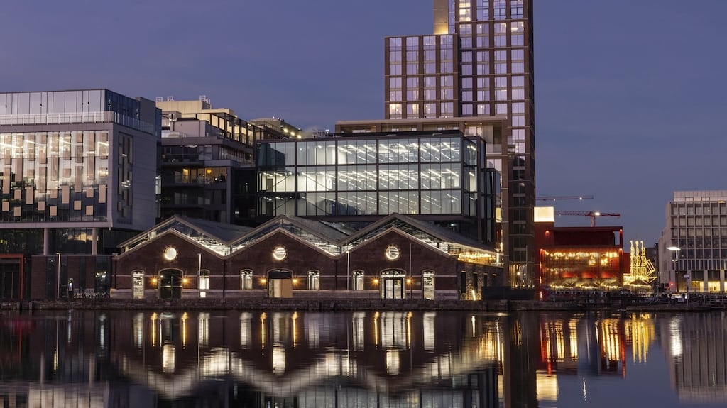 Ten Hanover Quay occupies a high-profile position overlooking Grand Canal Dock in Dublin.