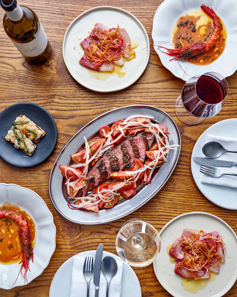 Portuguese food at Lisboeta London. Photograph: Milo Brown