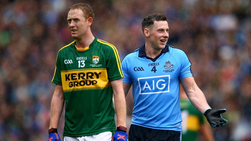 Kerry’s Colm Cooper with Philly McMahon: “The biggest point is that he had a fantastic season,” said Cooper.