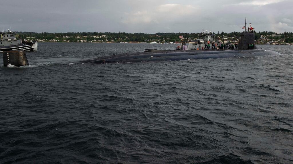 The collision happened in international waters in the South China Sea, US officials said. Photograph: Lt Mack Jamieson/US Navy/AFP via Getty