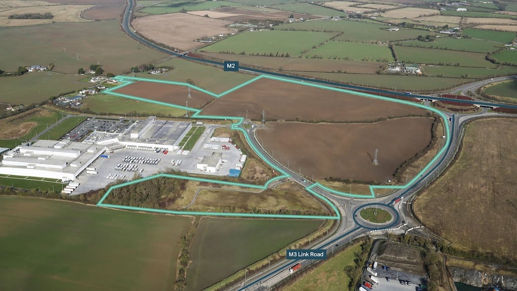 The 64-acre site at Cherryhound in north Dublin that Iput has acquired for a major logistics park.