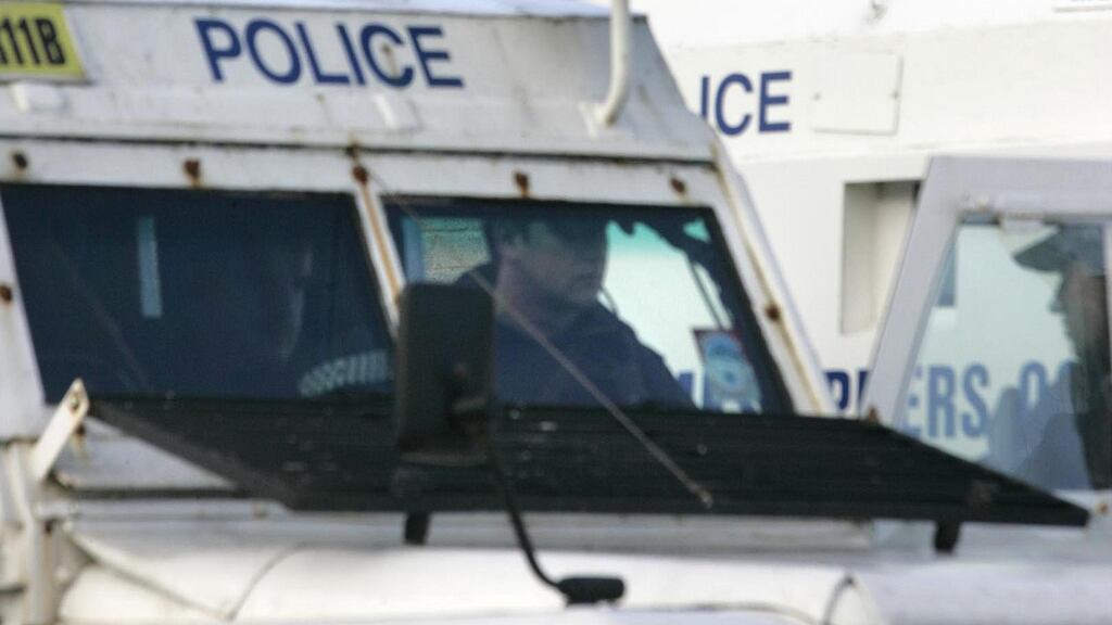 Police are searching to establish whether an explosive device was detonated: Photograph: Dara Mac Dónaill/The Irish Times