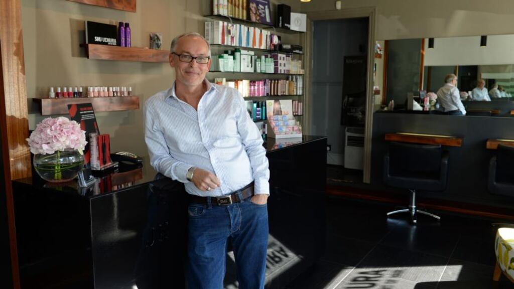 Jim Hatton at his salon on Dunville Avenue, Ranelagh, Dublin. Photograph: Frank Miller