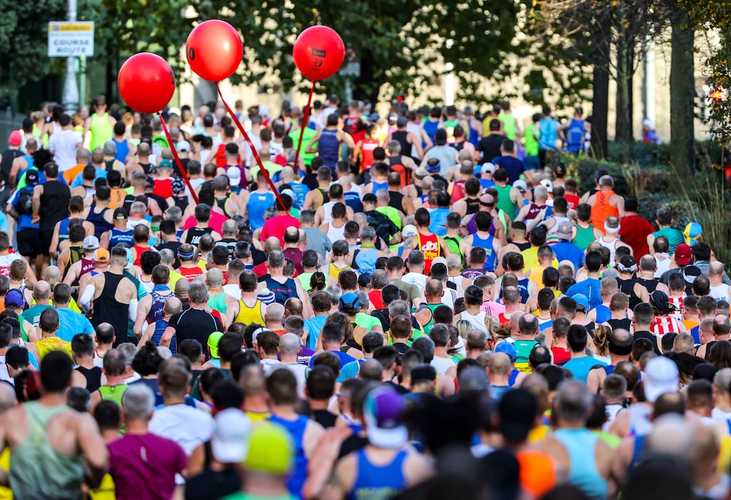 A view of runners in the Dublin Marathon last year. Photograph: Bryan Keane/Inpho