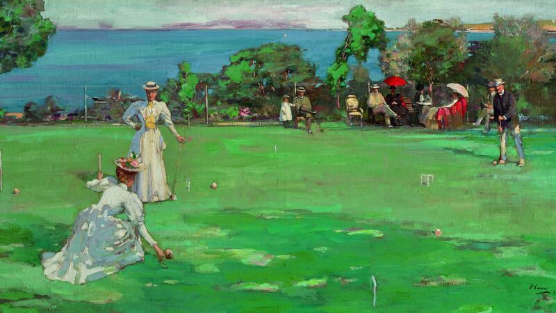 A world record for Sir John Lavery was set in March when Christie’s sold The Croquet Party for £2.922 million (€3.496 million), including fees
