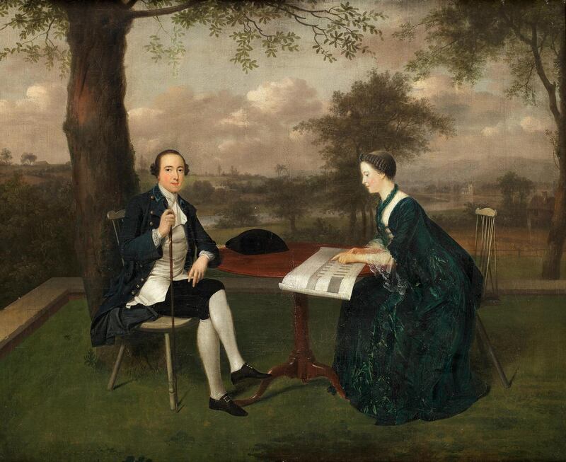 Arthur Devis Preston, portrait of James and Emily Fitzgerald, Count and Countess of Kildare, sold at Bonham’s for €262,000