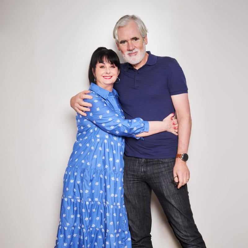 Marian Keyes and husband Tony Baines. Photograph: Dean Chalkley