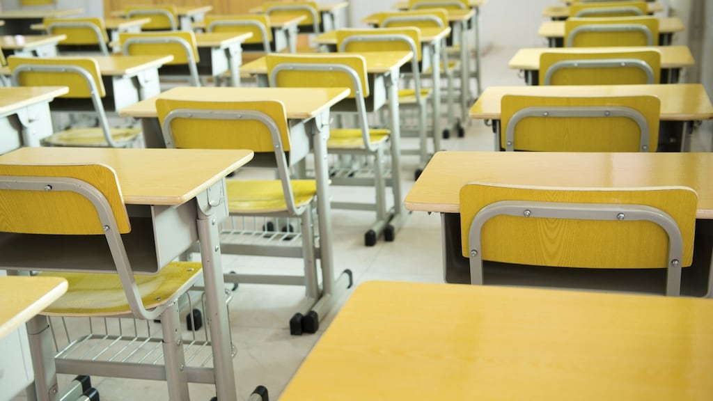 Empty desks: Schools are obliged to alert Tusla, the Child and Family Agency, if a child has missed out on more more than 20 school days a year. Photograph: Thinkstock