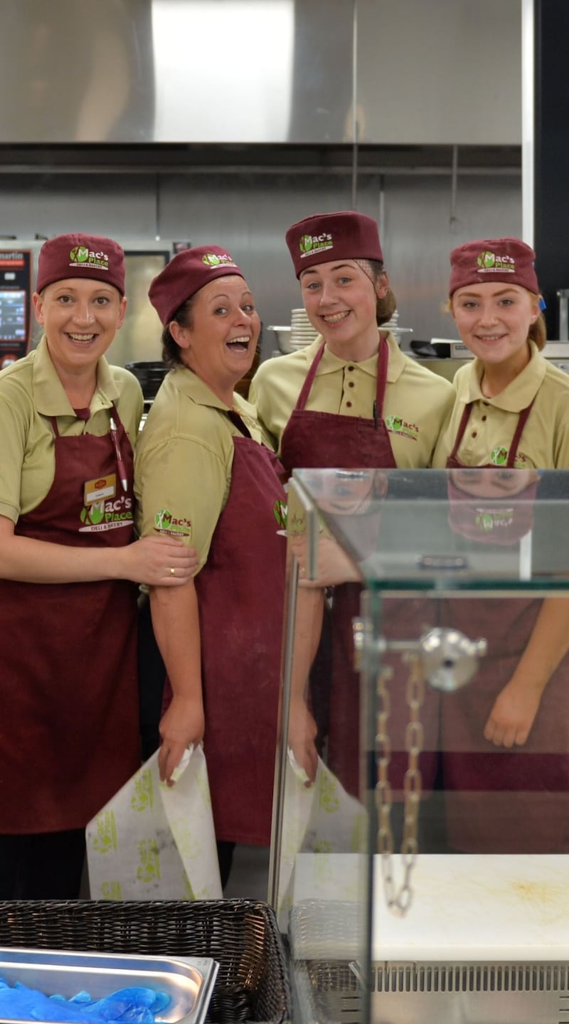 Kinnegad Plaza: staff at the Mac’s Place carvery. Photograph: Alan Betson