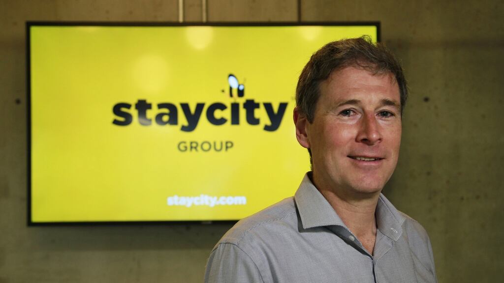 Staycity chief executive Tom Walsh: ‘We are on target to deliver revenues of over €100 million in 2020.’ Photograph: Nick Bradshaw