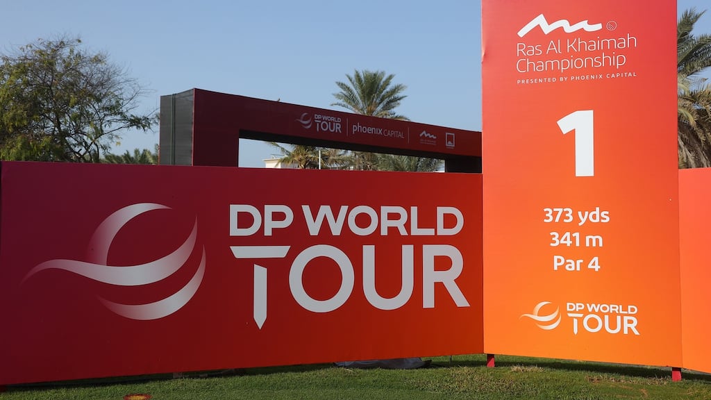 So how did the European Tour celebrate turning 50? It changed its name. It’s now officially known as the DP World Tour, thanks to a mega-deal signed last November. Photograph: Andrew Redington/Getty Images