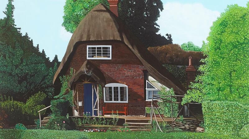 Cottage at Clifton Hampden after Mrs J Clifford, Sutton Courtenay WI (2016), by Stephen Loughman