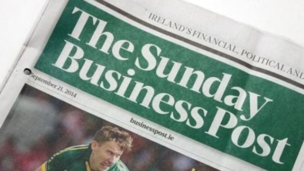 Sales of the Sunday Business Post rose by almost 5 per cent in the second half of 2017 to 31,674, which includes over 2,000 in online subscriptions
