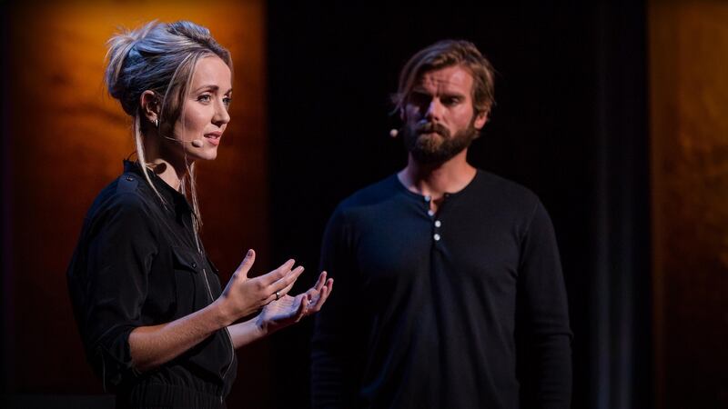 Sexual attack: the Icelandic author Thordis Elva and Tom Stranger, the Australian man who raped her, during a Ted Talk