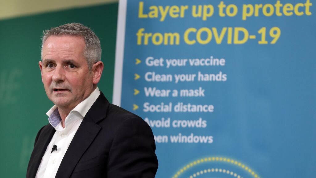 HSE chief executive Paul Reid says there is ‘room for optimism’ as booster vaccines give greater protection and ICU cases hold stable. Photograph: Leah Farrell/Photocall Ireland