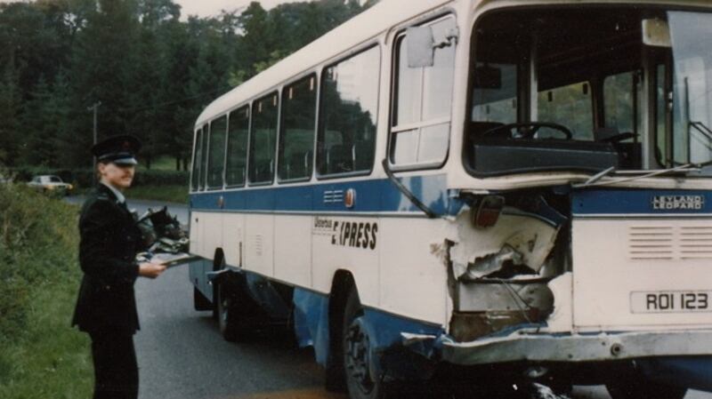 Sam Thompson investigating a fatal accident.