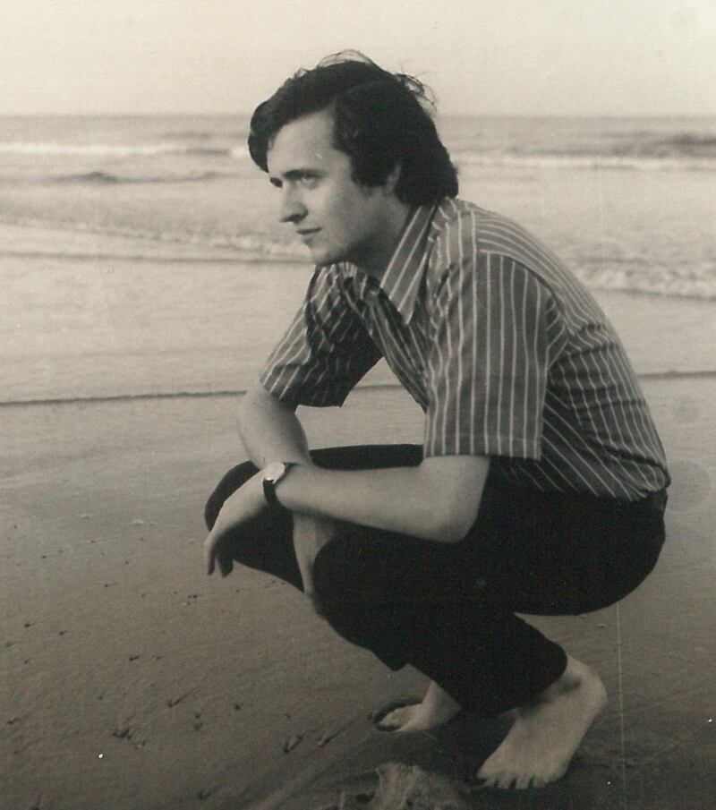 Frank McDonald on the beach at Cape Cod, in the summer of 1970