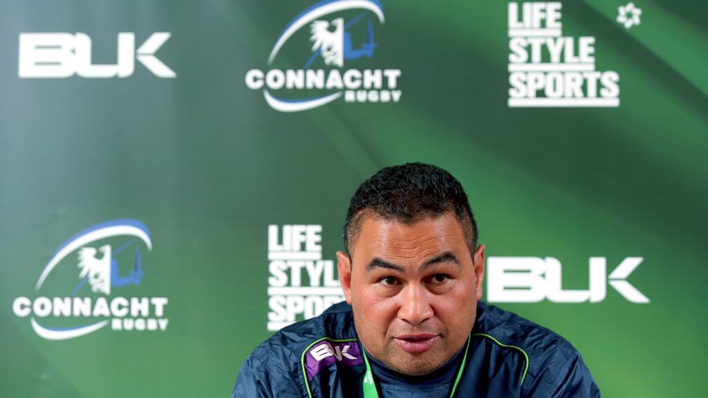 Pat Lam has named five changes for Connacht’s trip to play the Ospreys on Saturday. Photograph: Inpho