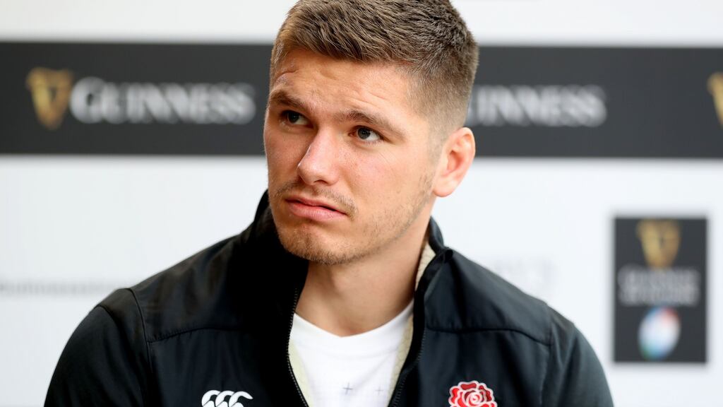 Owen Farrell will captain England for their Six Nations opener against Ireland, fitness providing. Photograph: Bryan Keane/Inpho