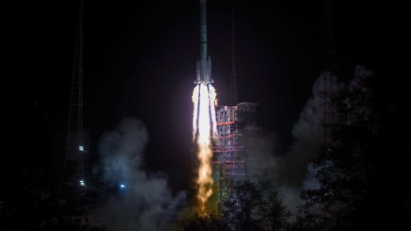 The 3B rocket’s destination on the dark side of the moon would be  a global first. Photograph: Getty Images
