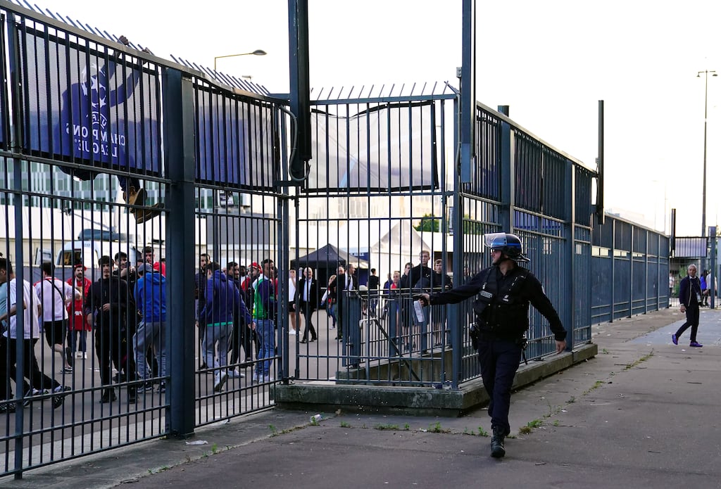 The report into last year's Champions League final strongly rejects claims made persistently by Uefa and the French police and government ministers, that thousands of Liverpool fans without valid tickets caused the problems. Photograph: PA