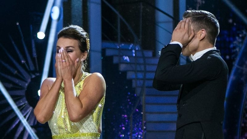 A shocked Mairéad Ronan the moment she was named winner of this year's Dancing with the Stars. Photograph: Kyran O'Brien