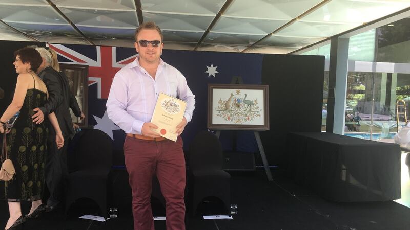 Ollie Gordon, now an Australian citizen, has recently moved from Perth to Sydney.