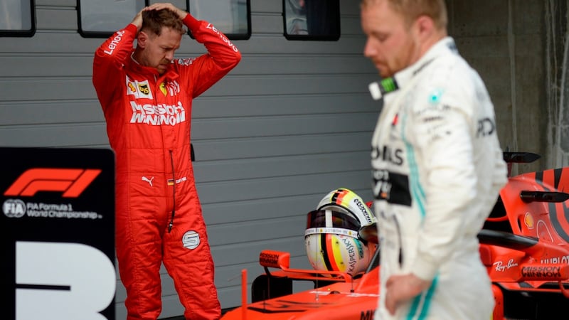 Ferrari’s Sebastian Vettel finished third in Shanghai with Valtteri Bottas second. Photograph: Wang Zhao/AFP/Getty
