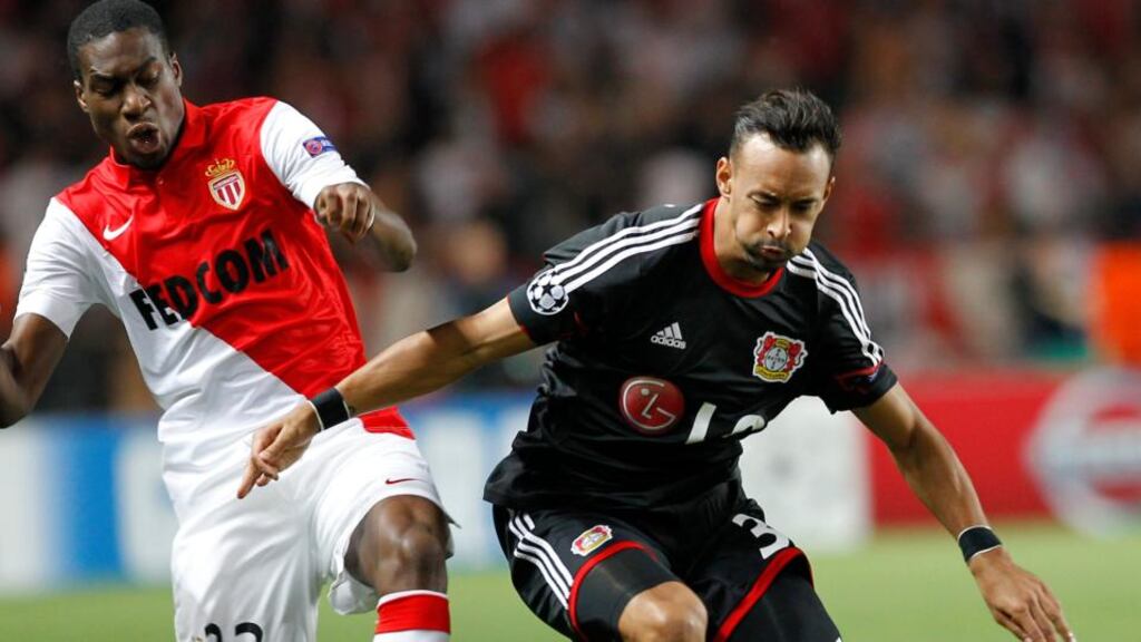 Germany have handed a first call-up to Bayer Leverkusen winger Karim Bellarabi (right) for the friendly against Poland and the Euro 2016 qualifier at home to the Republic of Ireland. Photograph: Sebastien Nogier/EPA