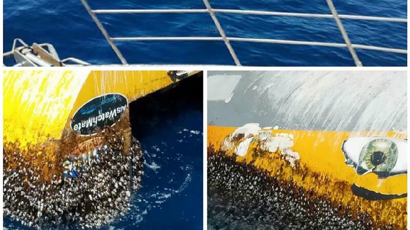 The overturned vessel found off the coast of Kangaroo Island on New Year’s Eve has been identified as the ‘Wild Eyes’ after it was spotted from the air. Photograph: South Australia Police/EPA