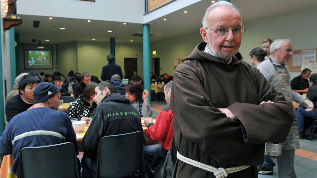 Br Kevin Crowley said one of his big concerns is the number of children coming to the centre. Photograph: David Sleator