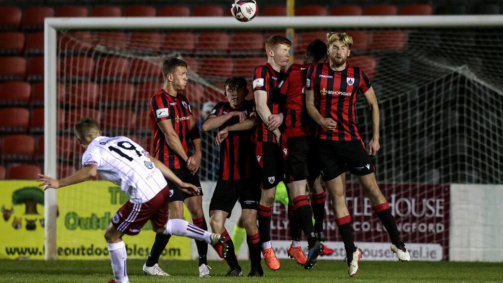 Tyreke Wilson scored a second-half free-kick during Bohemians’ victory over Longford. Photograph: John McVitty/Inpho