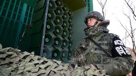 South Korea broadcasts propaganda at North border
