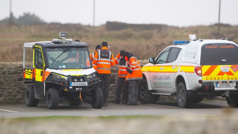 Emergency services at the scene of the search at Hook Head on Sunday. Photograph: Patrick Browne