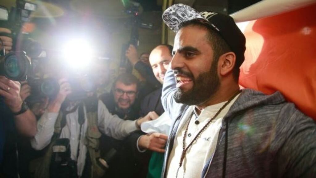 Ibrahim Halawa at Dublin Airport in October after spending four years in an Egyptian prison. Photograph: Nick Bradshaw.