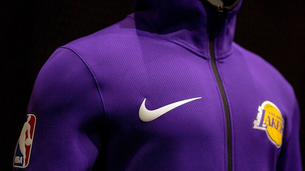 Shares in Nike jumped 7.85 per cent after the company’s quarterly results beat Wall Street estimates. Photograph: Getty