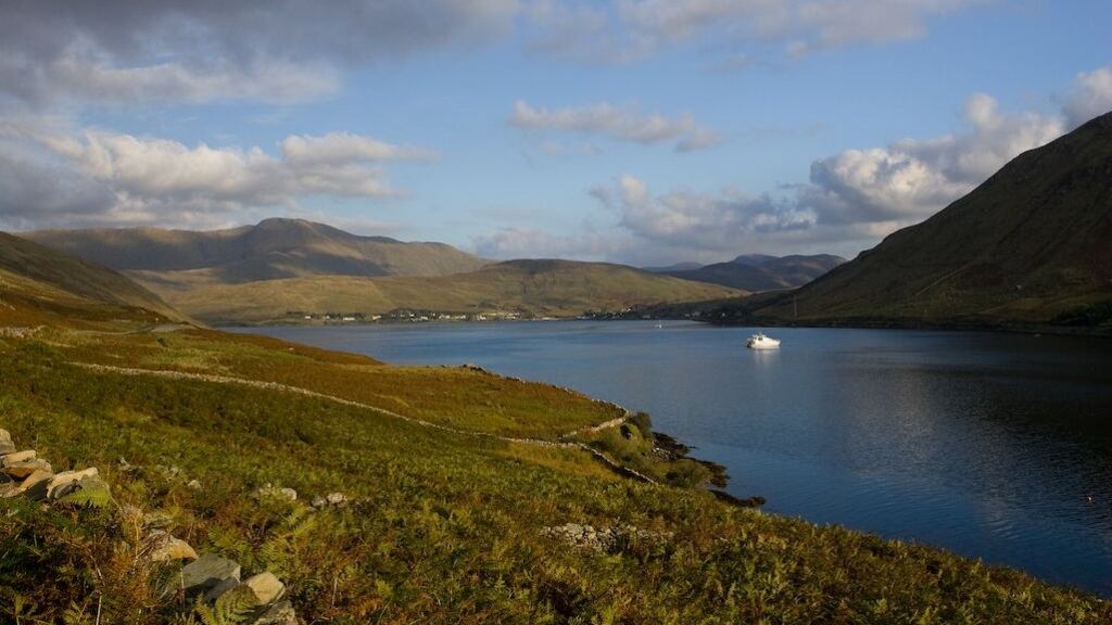 Killary Harbour, Ireland’s only true fjord, with Leenane in the distance. Photograph: Gerard Lovett. flickr.com