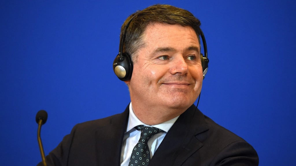 “I am confident about our ability to sustain a strong recovery into next year” – Minister for Finance and Eurogroup president Paschal Donohoe. – Photograph: Eric Piermont/AFP