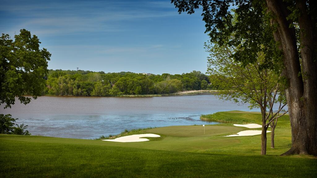 A view of the 10th hole at the Hazeltine National Golf Club, the host venue for the 2016 Ryder Cup Matches. Photo: Getty Images