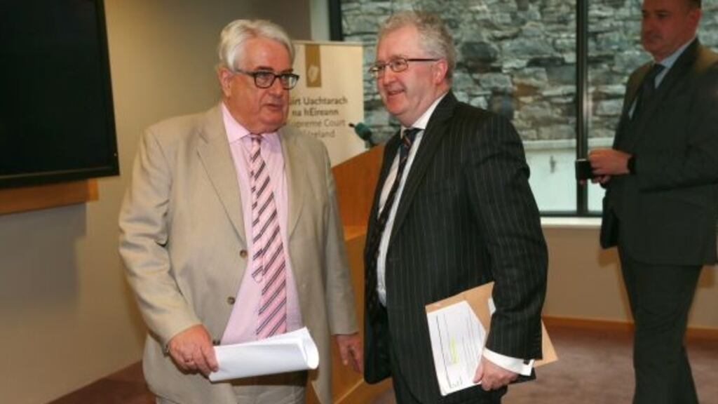 Chief Justice Frank Clarke (left) and Supreme Court judge Séamus Woulfe. File photograph: Laura Hutton/The Irish Times.