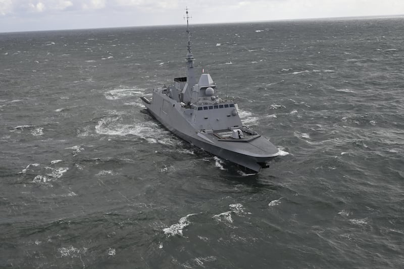 French Navy frigate Bretagne in the North Sea ahead of a Nato exercise on September 21st. Photograph: Jonathan Klein/AFP via Getty