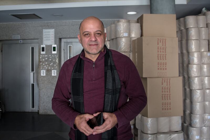 Wael Mroueh, the director of Jabal Amel Hospital in Tyre, said many staff were living on the premises during the war. Photograph: Sally Hayden