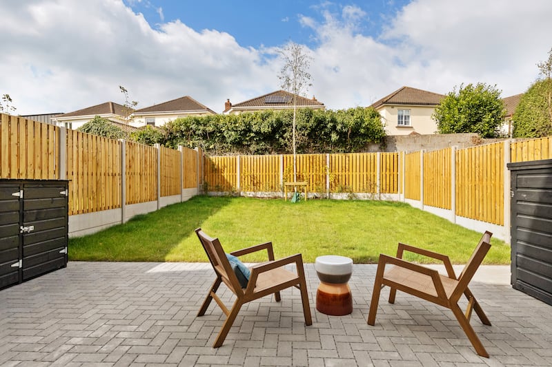 All houses have good-sized gardens