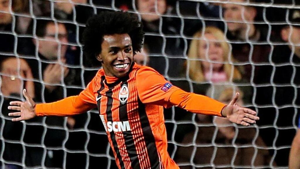New Chelsea signing Willian. Photograph: Nick Potts/PA Wire