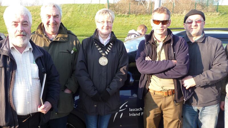 Tolka River winners: E Lynch, C Emmett (TTAA), L Emmett (Mayor of Finglas), D Chew (IFI) and T Kennedy