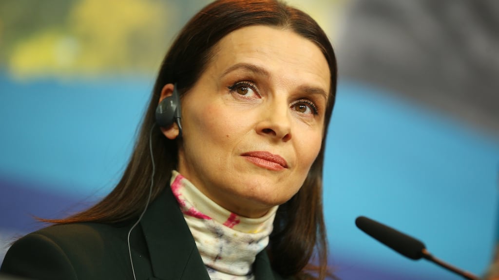 President of the international jury Juliette Binoche attends press conference during the 69th Berlinale International Film Festival Berlin in Germany. Photograph: Thomas Niedermueller/Getty Images