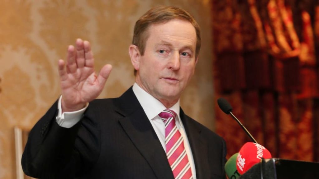 The Taoiseach had a few figures of his own and he gave them straight to the Sinn Féin leader in the sort of form he likes best – an All-Ireland context.   Photograph: Laura Hutton/Photocall Ireland