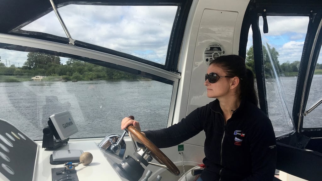 Barbara Smyth of Silver Line Cruisers. She says Shannon cruising is ‘ideal in the current situation because people are self-contained and semi-isolated out on the water’